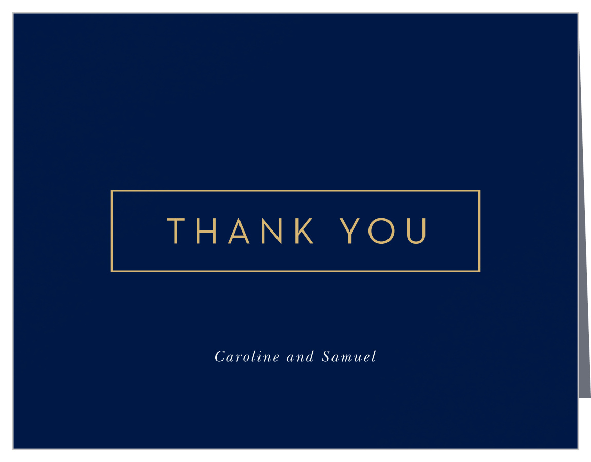 Strong Steel Wedding Thank You Cards