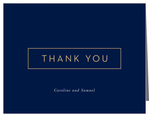 Our Strong Steel Wedding Thank You Cards are a perfectly elegant way to thank your loved ones and supporters.