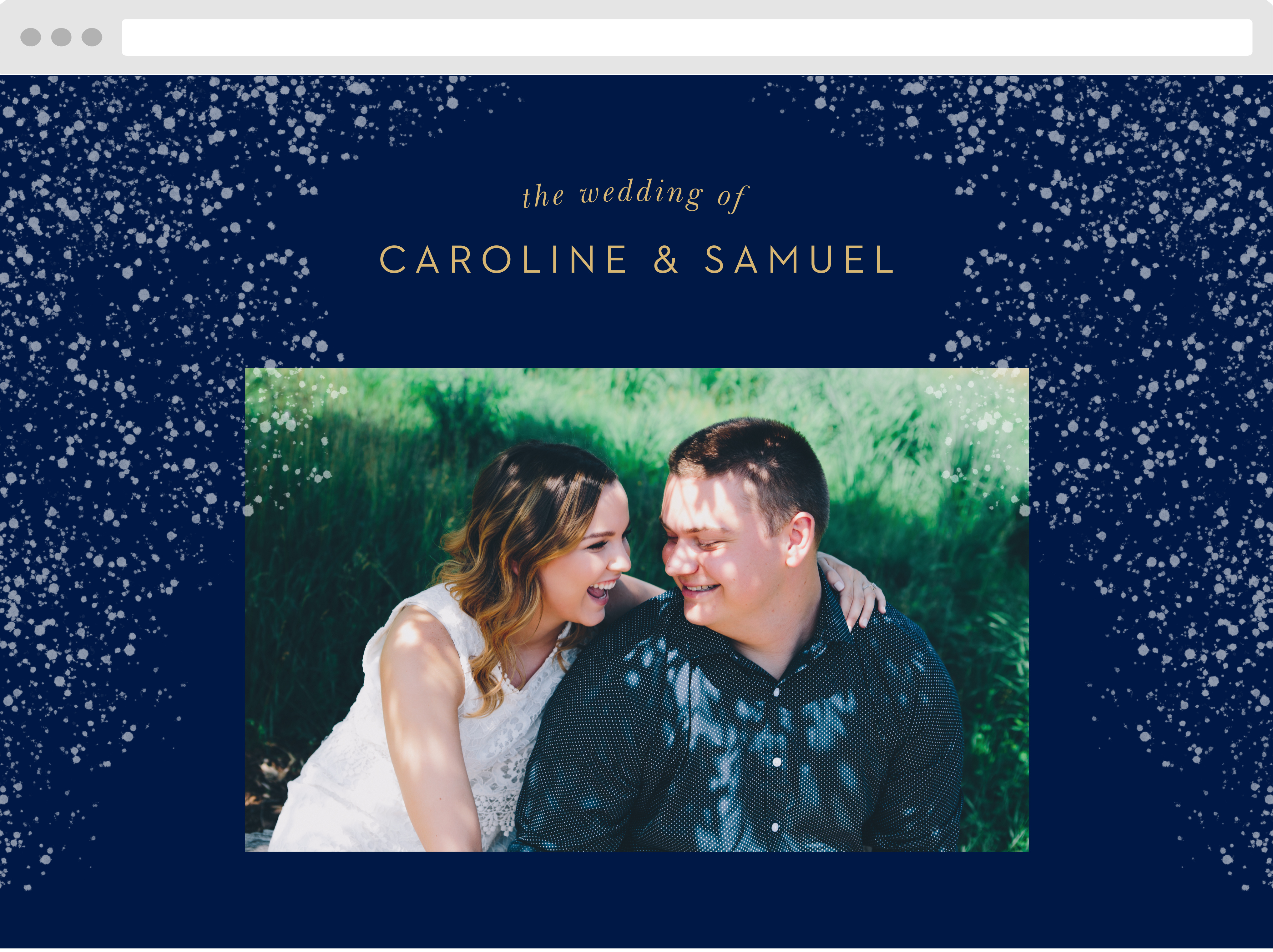 Strong Steel Wedding Website