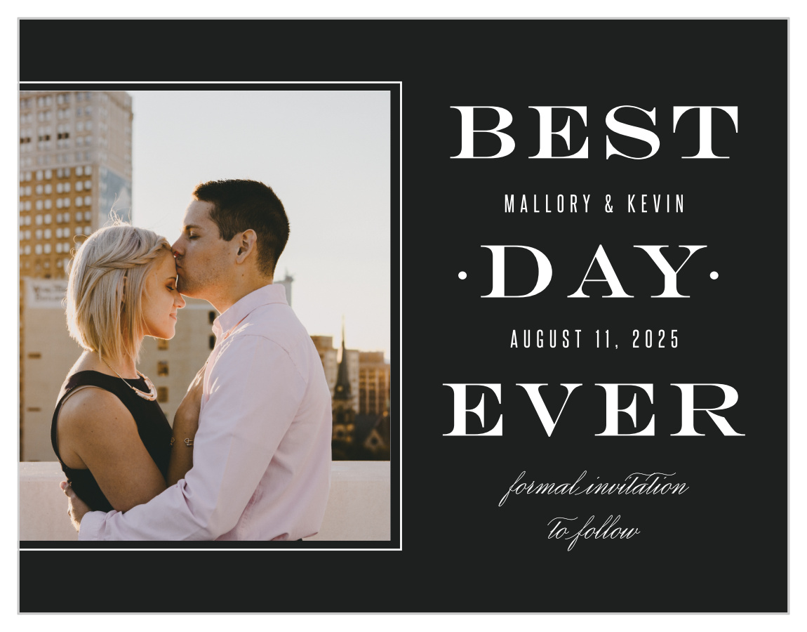 Best Day Ever Save the Date Cards