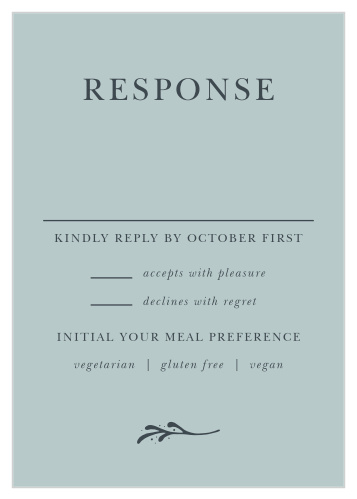 Know who is coming to your big day with our Entwined Blocks Response Cards.