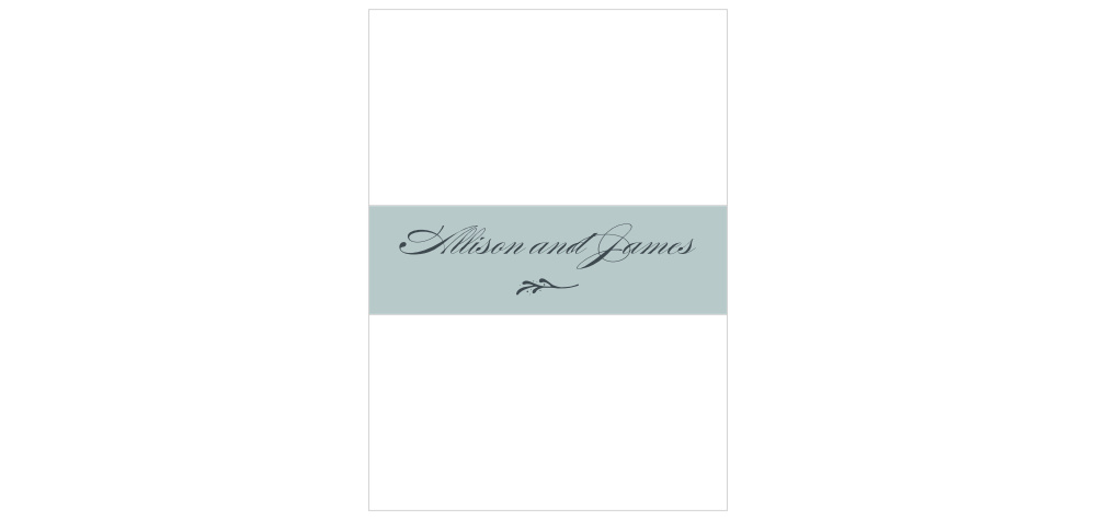 Entwined Blocks Wedding Belly Bands