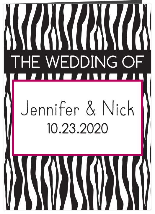 The Uniquely Yours wedding program is a perfect match to the rest of The Uniquely Yours wedding suite.