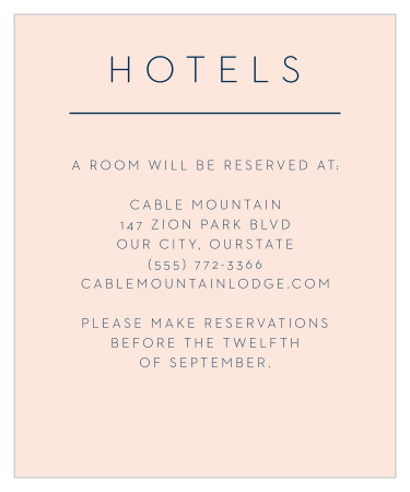 Let your guests know where to stay with our Mod Snaps Accommodation Cards.