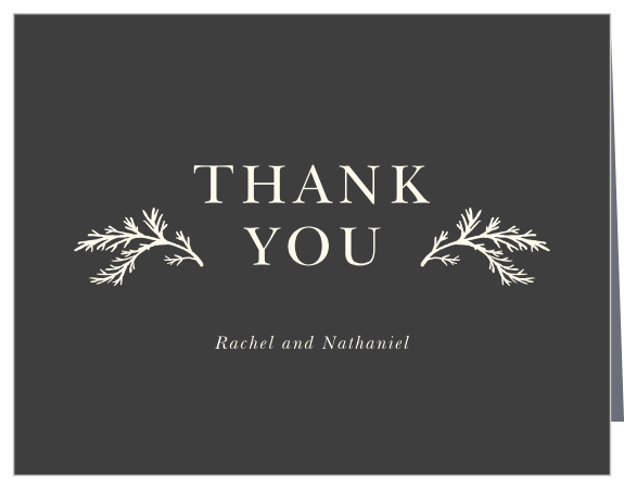 Your guests surely helped make your night unforgettable, so let them know you appreciate them with our Modern Honor Wedding Thank You Cards!