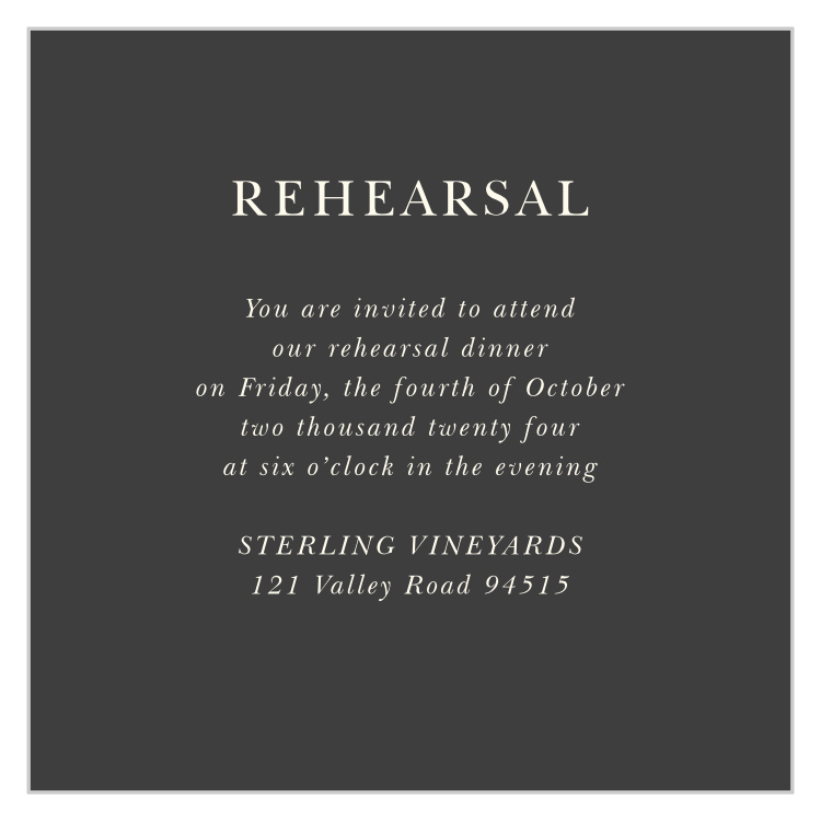 Modern Honor Rehearsal Cards