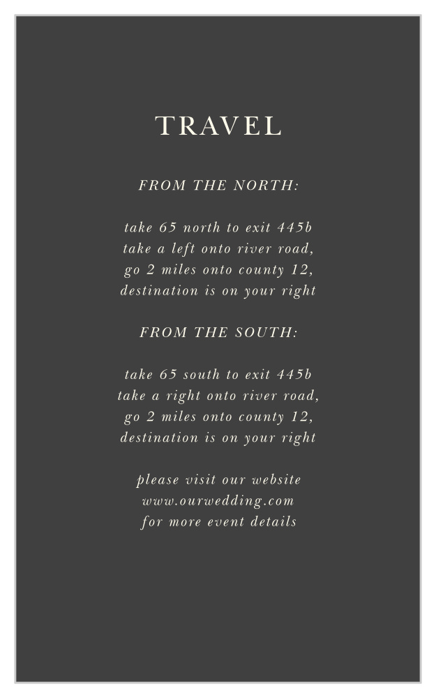 Modern Honor Direction Cards