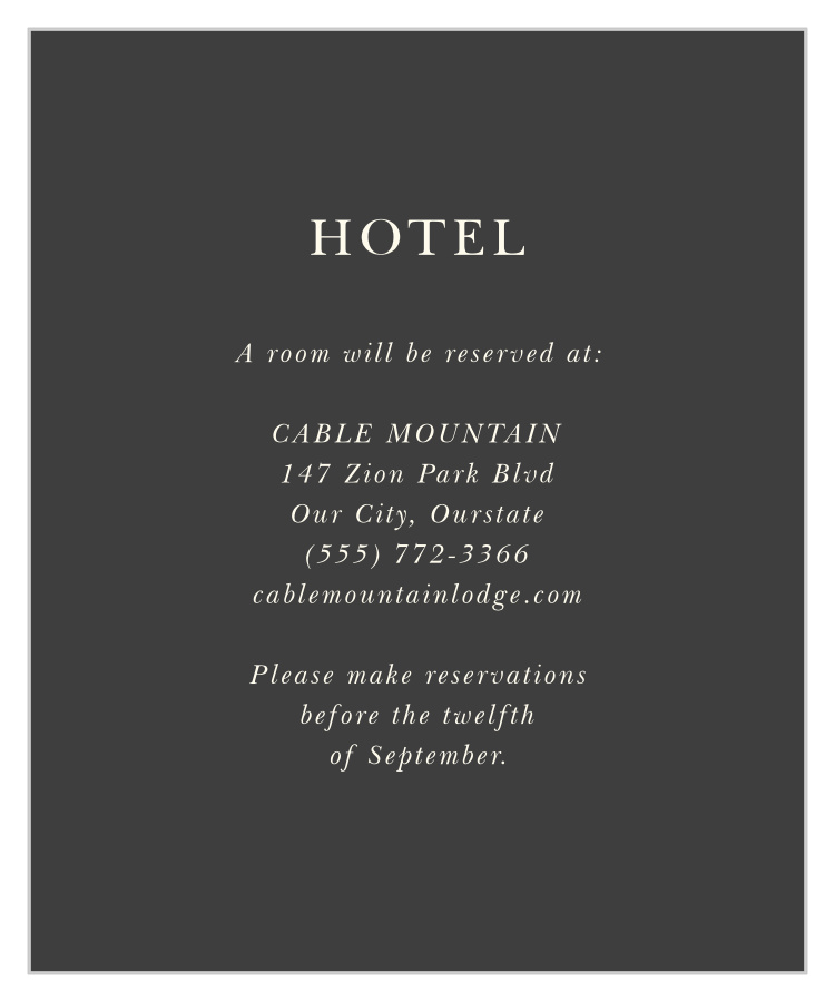 Modern Honor Accommodation Cards