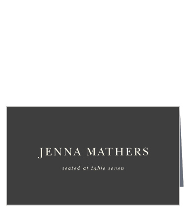 Your guests will be able to spot their seats easily when you use the Modern Honor Place Cards! 