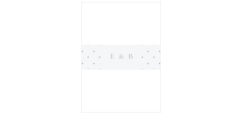 Add some tasteful flare to your wedding stationery with the Matilda Dots Belly Bands.