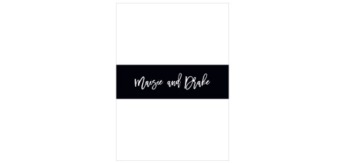 Our Warm Woods Belly Bands are a perfectly playful way to add a memorable touch to your wedding invitations.