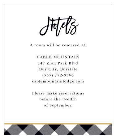 Our Warm Woods Accommodation Cards are a perfectly playful way to treat your traveling guests to a memorable experience.