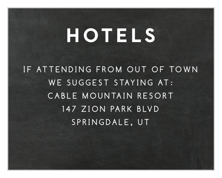 Building Blocks Bar Mitzvah Lodging Cards