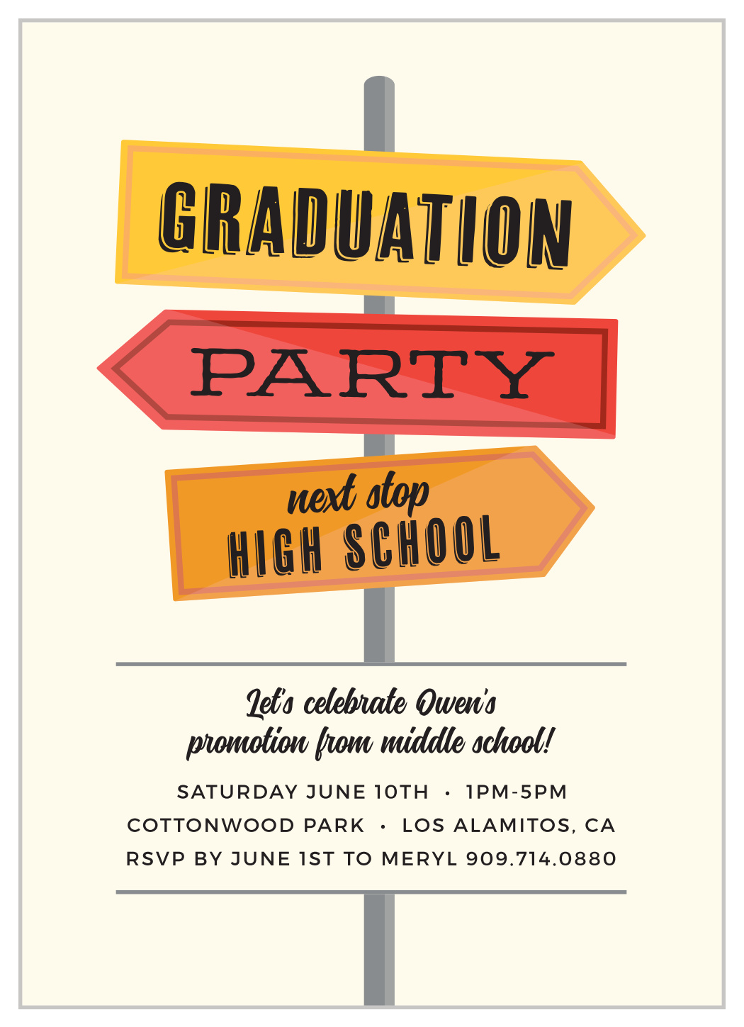 Next Stop Graduation Invitations