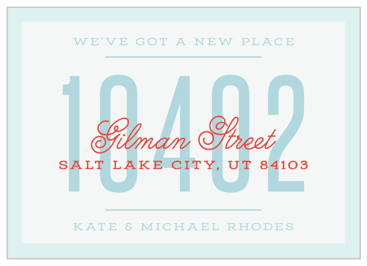 Share your big move with the ones you love with our Big Address Moving Announcements!