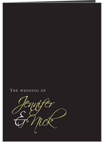 Our Forever Modern wedding program is a perfect match to the rest of the Forever Modern wedding suite.