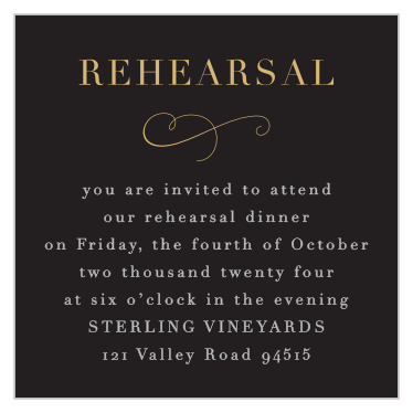 Our Moody Florals Rehearsal Cards pair seamlessly with the rest of your moody florals wedding suite.