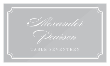Our Simple Frame Clear Place Cards are perfect for guiding your family and friends to the correct table during your wedding reception.