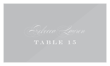 Our stunning Formal Affair Clear Wedding Place Cards offer an unforgettable blend of modern minimalism and classic elegance. 