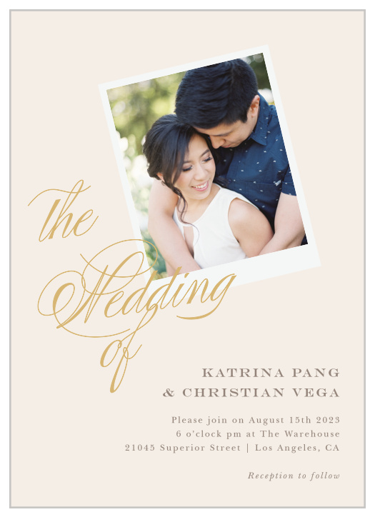 The Ribbon and Scrolls Wedding Invitations have a romantic feel and are the perfect invitation for your classic wedding style.