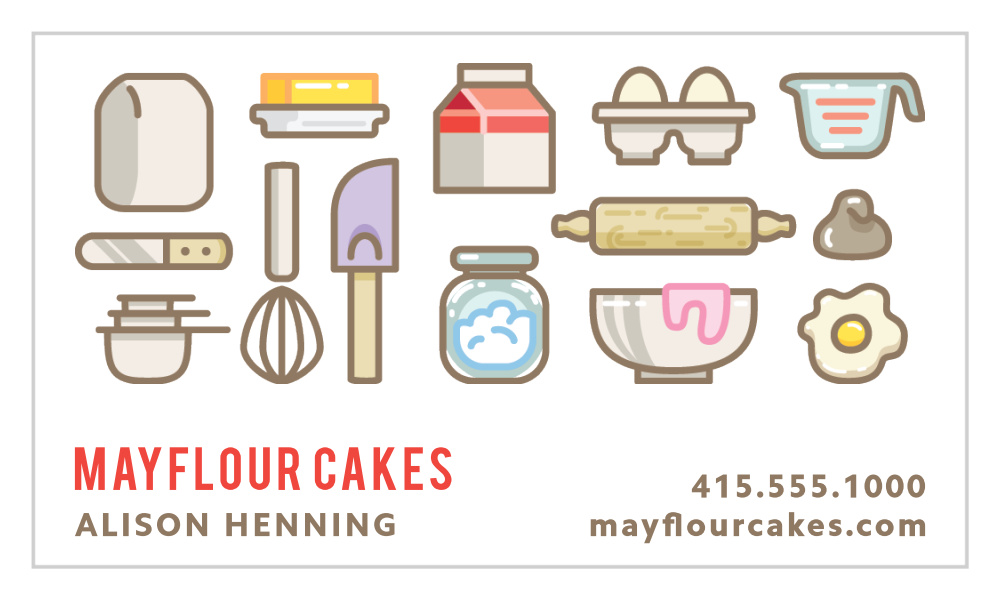 Cake Decorator Business Cards