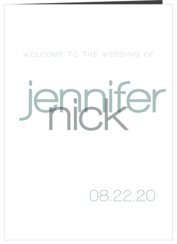 Our Perfect Ending wedding program is a perfect match to the rest of the Perfect Ending wedding suite.