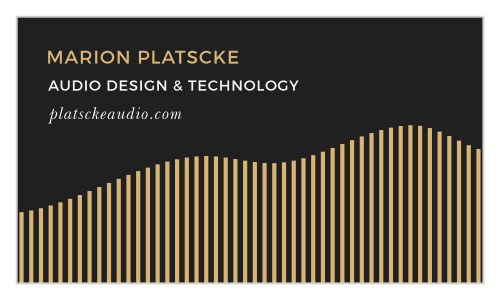 Our Audio Design Business Cards are perfect for representing both your profession and your reputation.