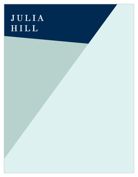 Write every memo and invoice on the geometric patterns of our Color Cuts Business Stationery.