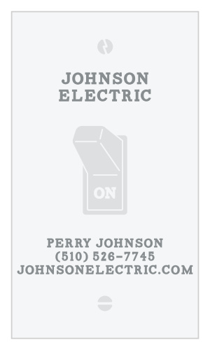 Represent yourself and your business with the irresistibly modern design of our Electrician Switch Business Cards.