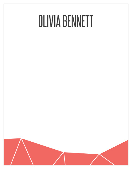 Keep your business corresponding modern and sleek with the Angular Gemstone Business Stationery