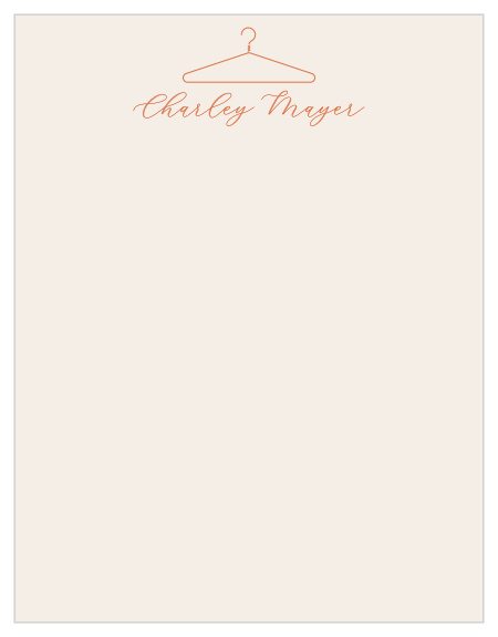 Convey your business ideas with our Wire Hanger Business Stationery!