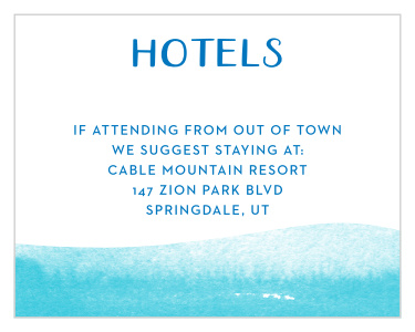 Let your friends and family know the accommodations with our Ocean Vibes Bar Mitzvah Lodging Cards.