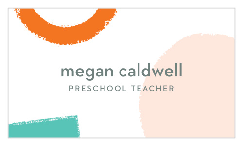 Our Teacher Shapes Business Cards offer a fun, modern introduction to every potential client.