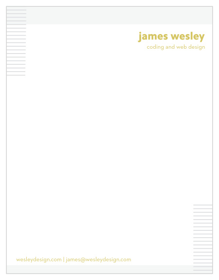 Underscore every piece of professional correspondence with your own reputation on our Web Design Business Stationery.