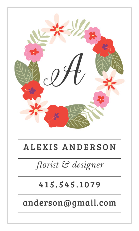 Floral Designer Business Cards