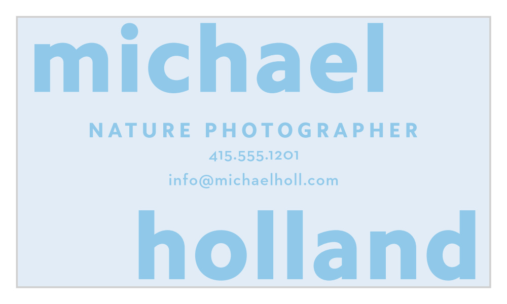 Bold Line Business Cards