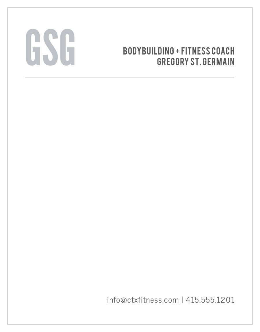 Body Builder Business Stationery