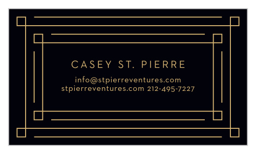 Make a name for yourself and stand out with the professional look of our Art Deco Dream Business Cards.