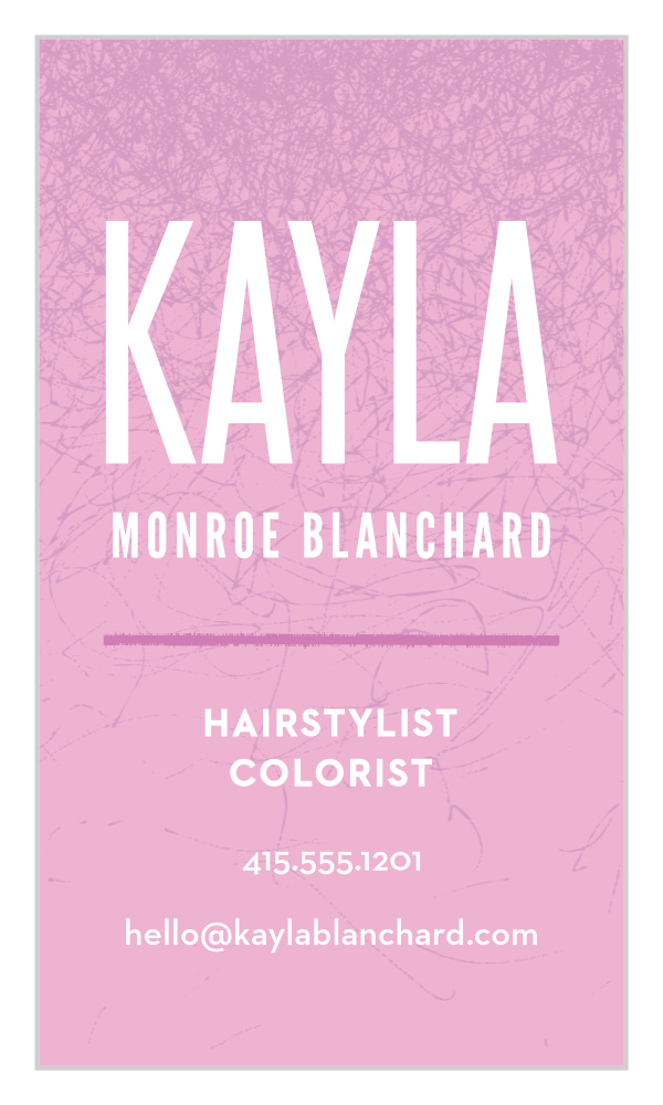 Professional Colorist Business Cards