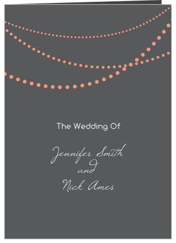 Our String Lights wedding program is a perfect match to the rest of the String Lights wedding suite.