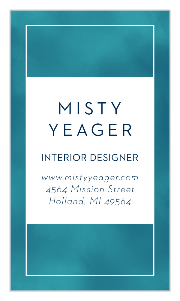 Painted Color Business Cards