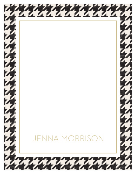 Add some flair to all your memos with our Houndstooth Frame Business Stationery.