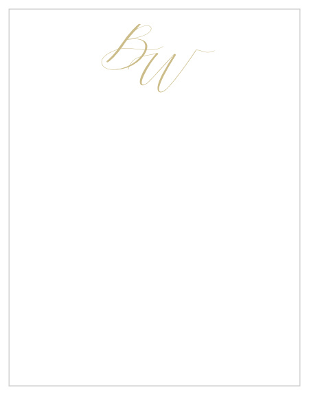 Add the perfect finishing touch to your handwritten notes to clients and coworkers with the modern look of our Large Script Business Stationery.