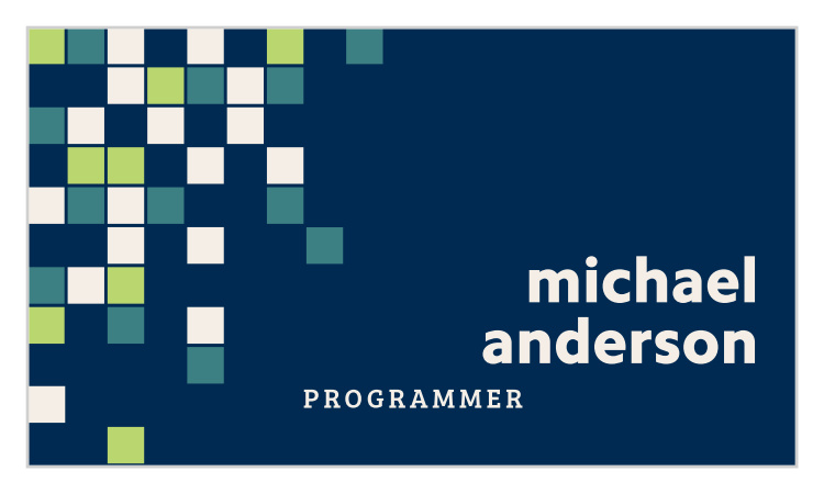 Coding Programmer Business Cards