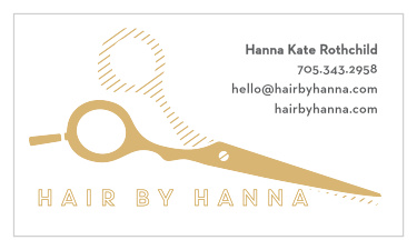 The Gold Scissors Business Cards are a great way to advertise your services as a hair stylist or barber!