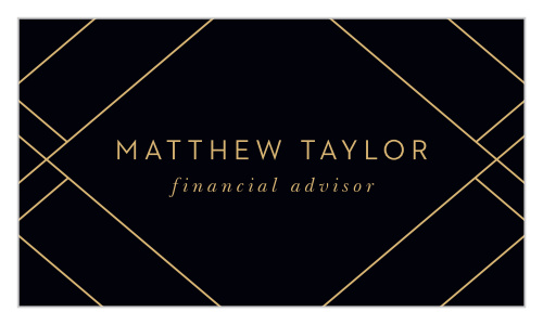 Represent your company's skill-set and expertise with the modern look of our Suit & Deco Business Cards.
