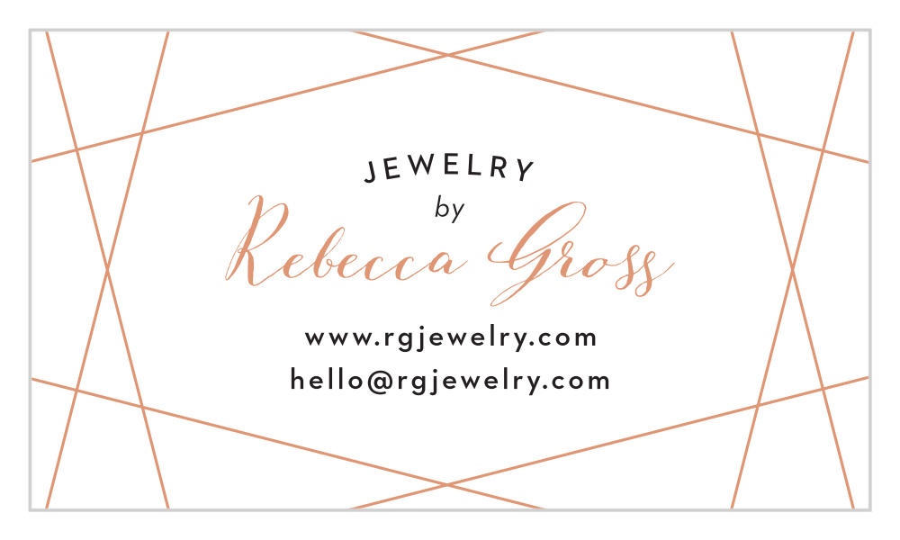 Jewelry Crossover Business Cards