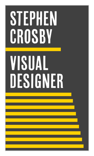 Stand out against all other competition and make a name for yourself with our Bold Stripes Business Cards.