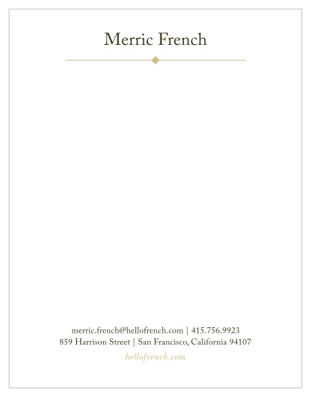 Add a personal touch to your handwritten notes to clients and coworkers with the modern look of our Classic Diamond Business Stationery.