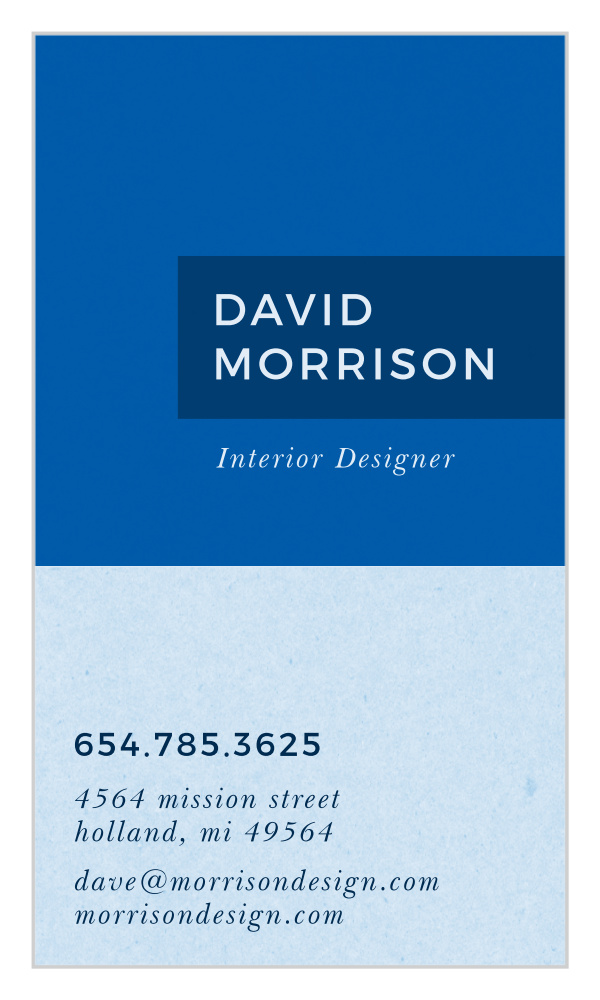 Block Colors Business Cards